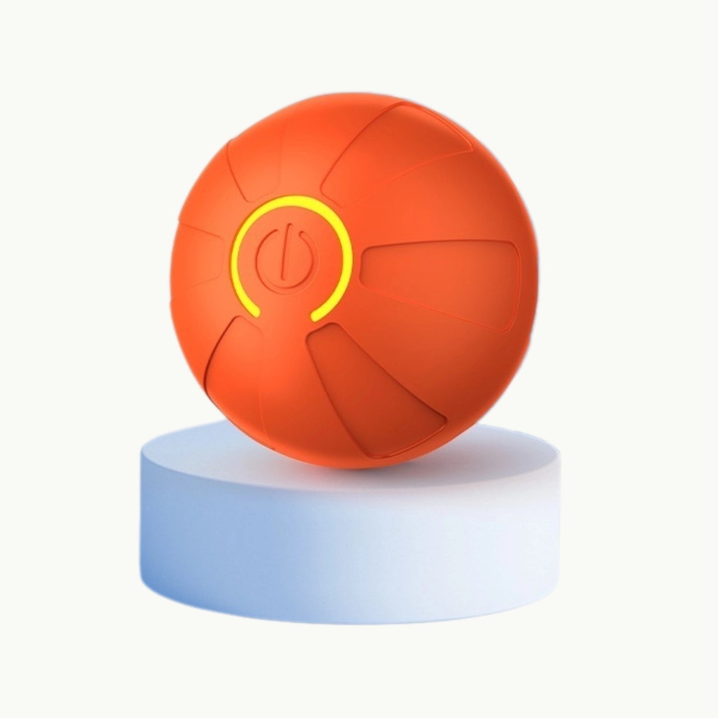 Orange LookPaw™ rechargeable LED pet ball interactive pet toy