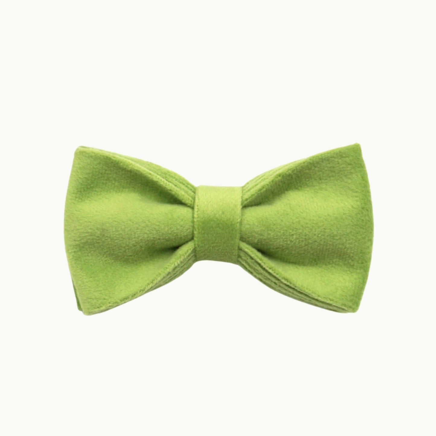 Elegant green velvet dog bow tie accessory