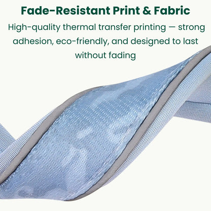 Fade-resistant fabric detail on PawSecure GPS collar