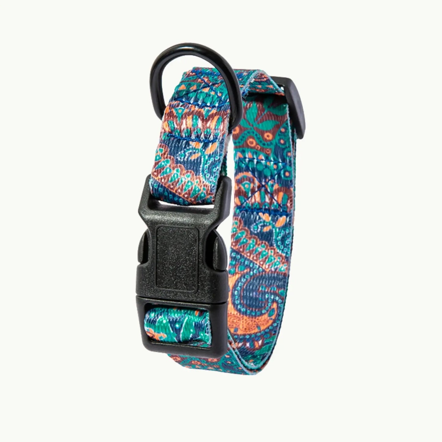 Boho Dog Collar variant name Sky Blue 