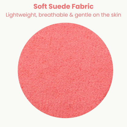 Close-up of soft suede fabric used in SparkleGuard rhinestone collar