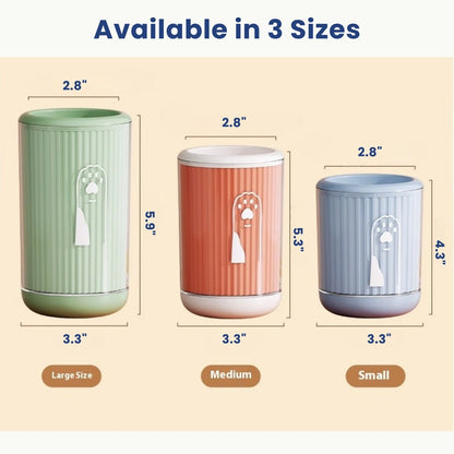 PawClean paw washer cup size guide small medium large