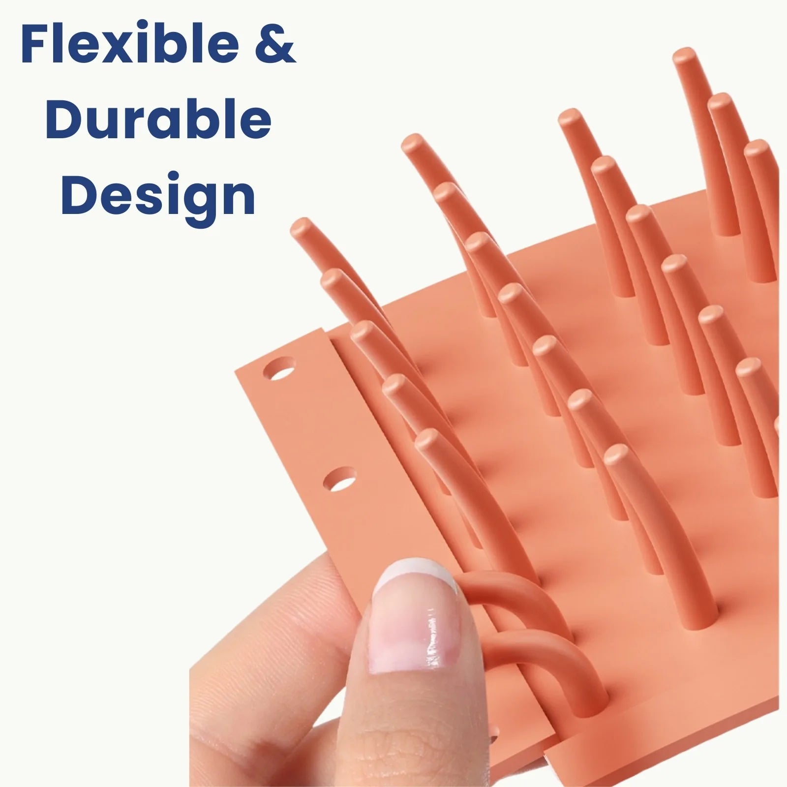 Flexible durable silicone bristles of PawClean paw washer