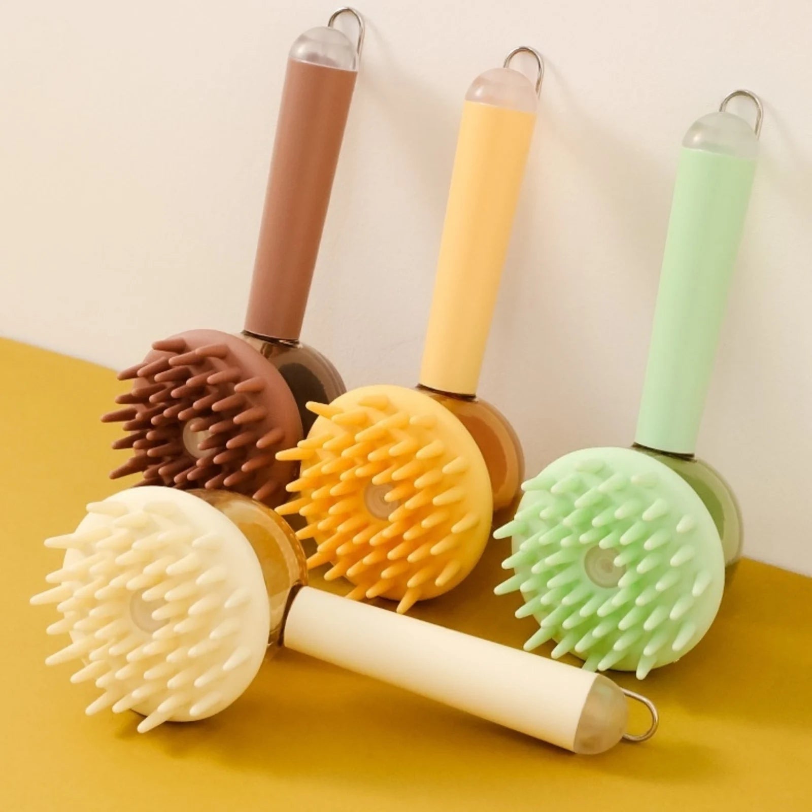 LookPaw™ 3-in-1 pet bath brush in multiple colors with soft silicone bristles