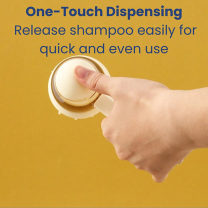 LookPaw™ 3-in-1 pet bath brush with one-touch shampoo dispensing design