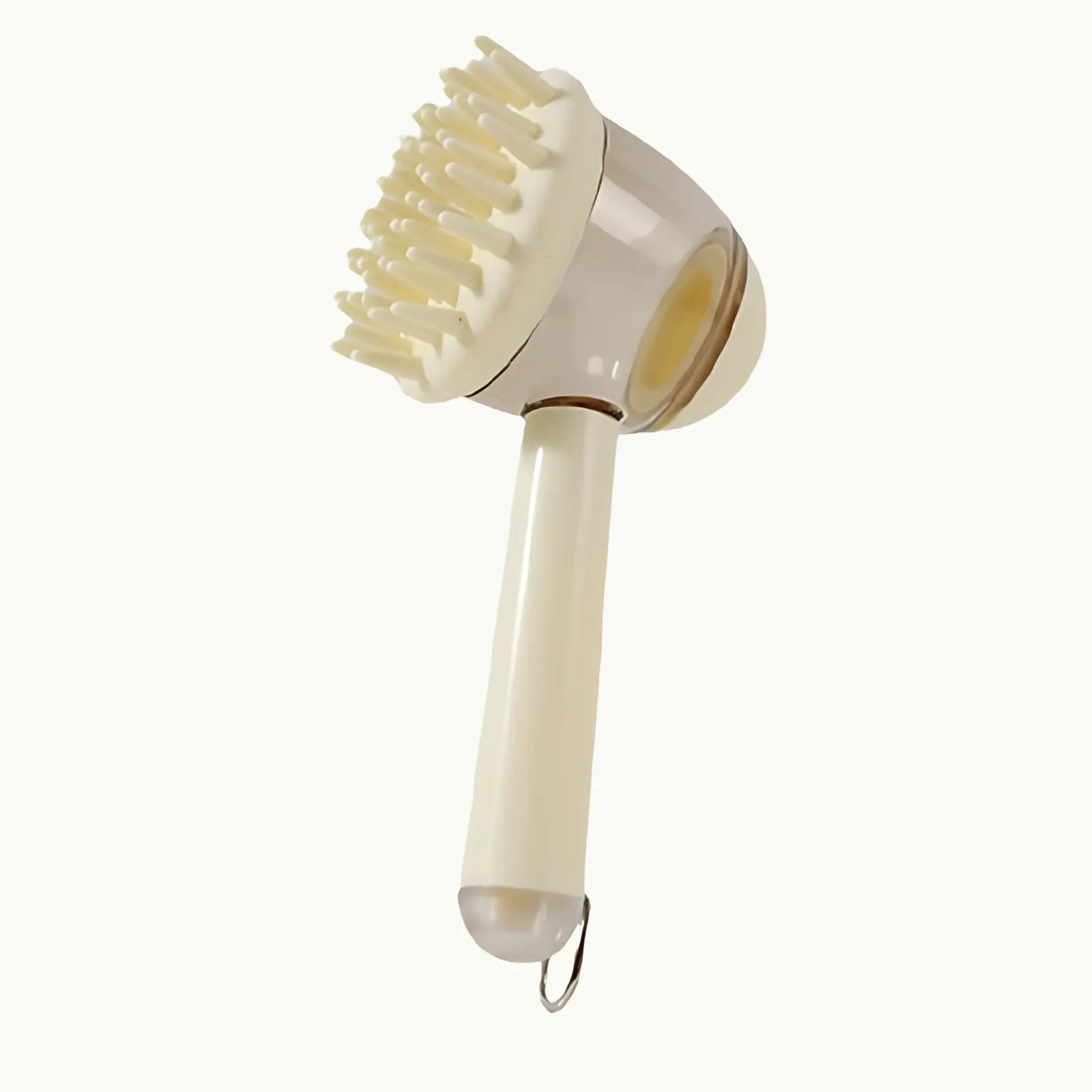 LookPaw™ 3-in-1 pet bath brush in beige colors with soft silicone bristles