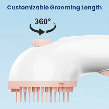 Customizable grooming angle 360 rotation for AquaGroom brush
