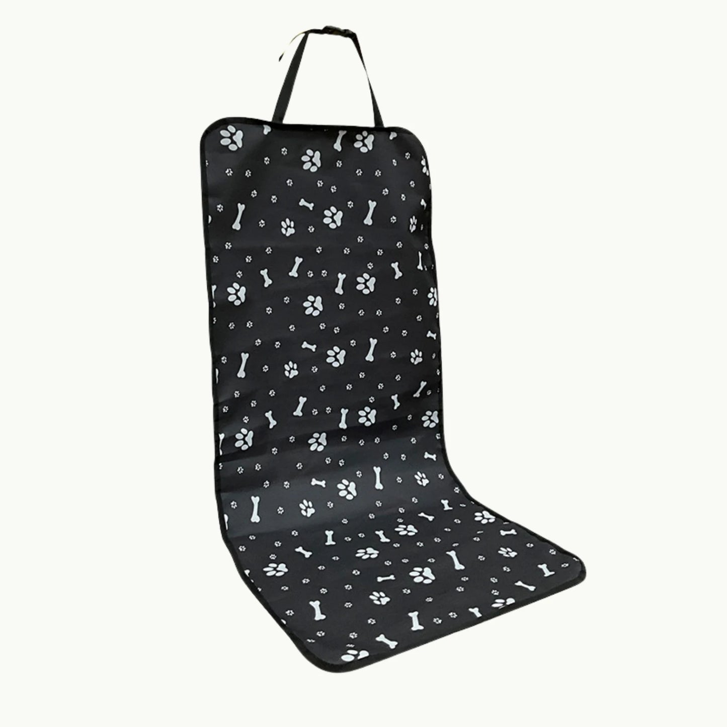 LookPaw™ waterproof pet car seat cover with paw print design