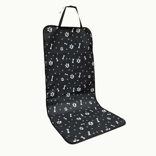LookPaw™ waterproof pet car seat cover with paw print design