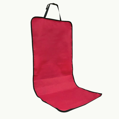 Red nonslip backing of LookPaw™ waterproof car seat cover
