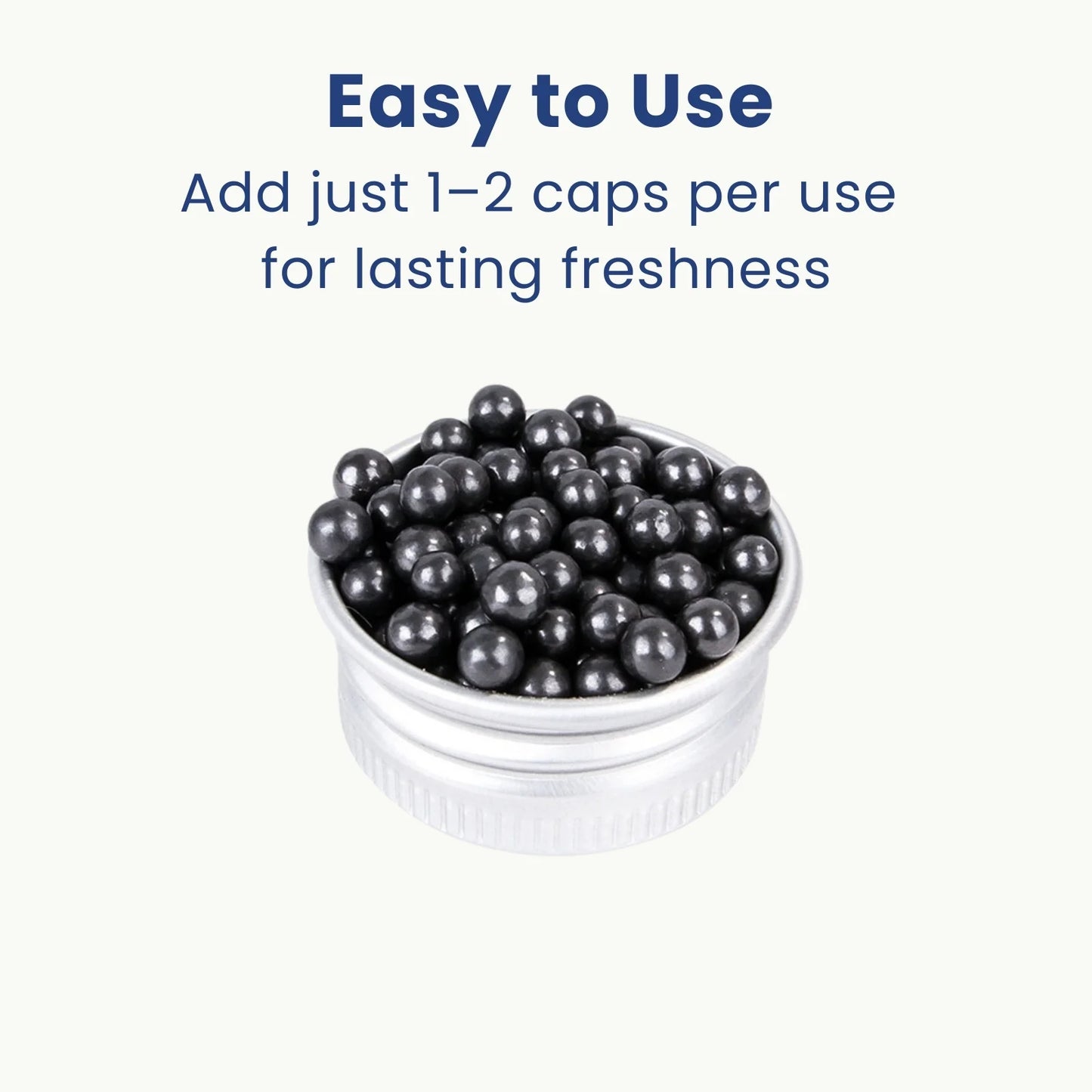 Small bowl with LookPaw™ cat litter deodorizer beads, easy to use