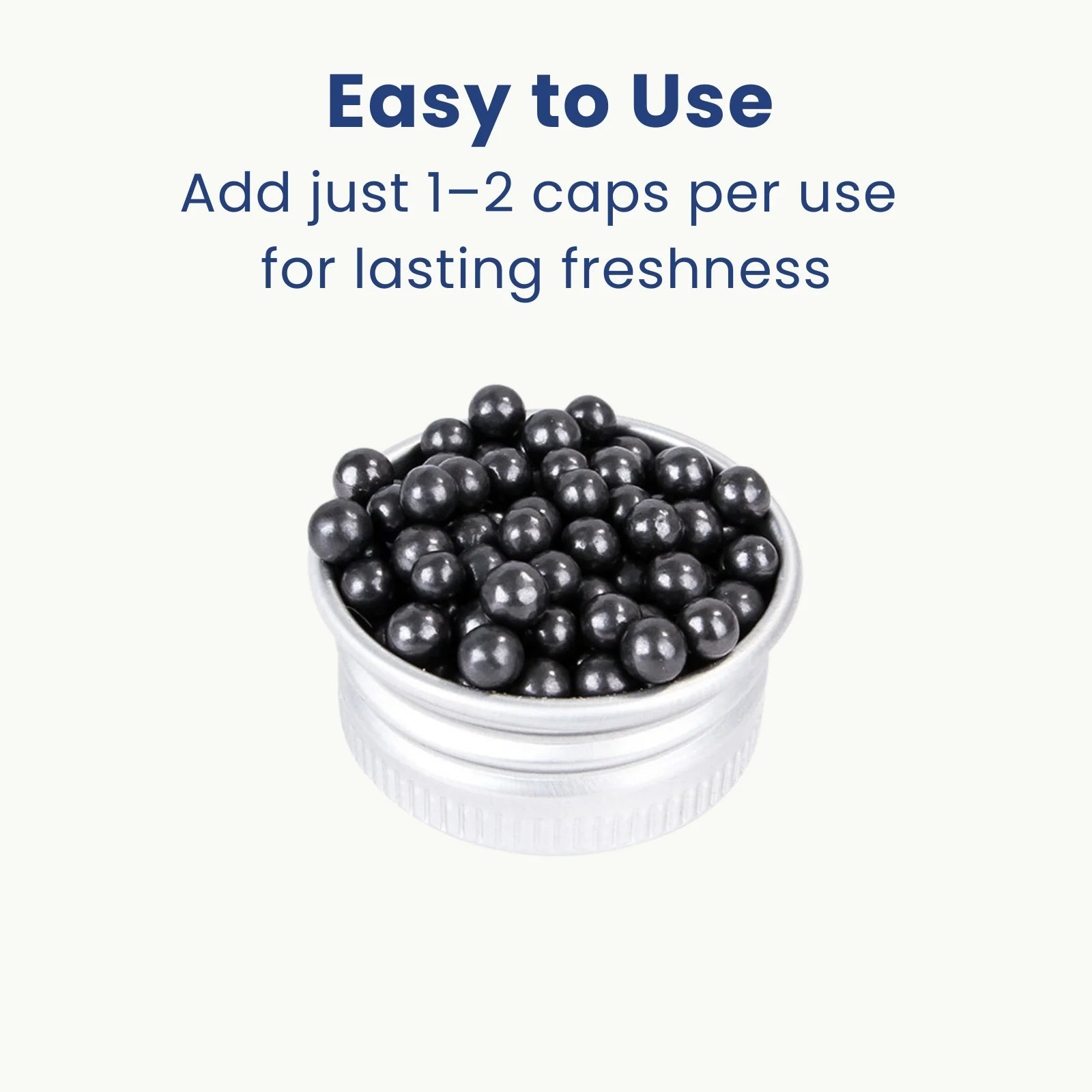 Small bowl with LookPaw™ cat litter deodorizer beads, easy to use