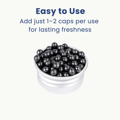 Small bowl with LookPaw™ cat litter deodorizer beads, easy to use