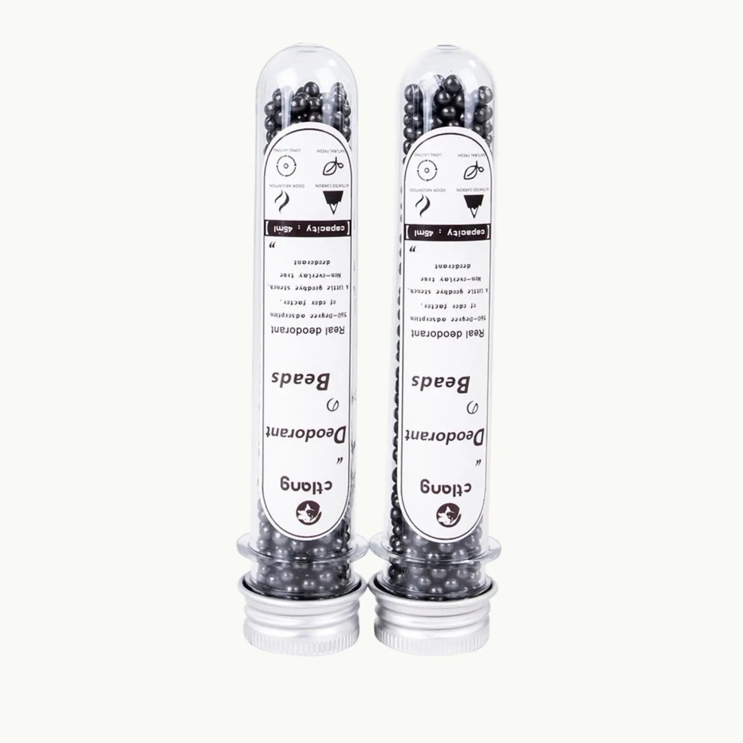 Set of LookPaw™ cat litter deodorizer bead tubes with activated carbon formula