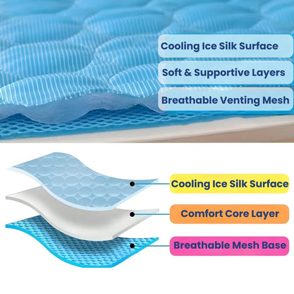 ChillPaw cooling mat with breathable layers and durable edges