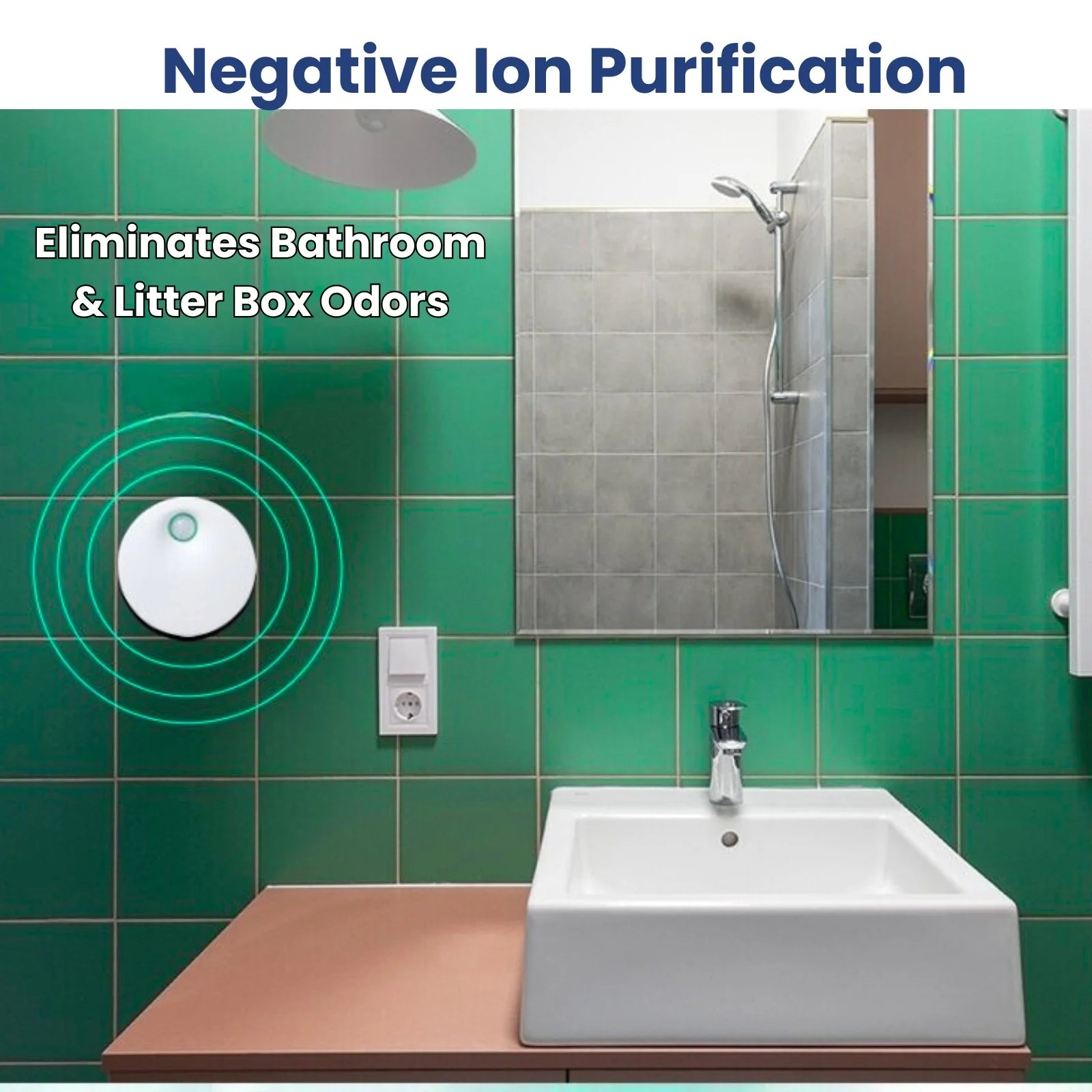 LookPaw™ FreshAir™ pet litter deodorizer wall-mounted in bathroom