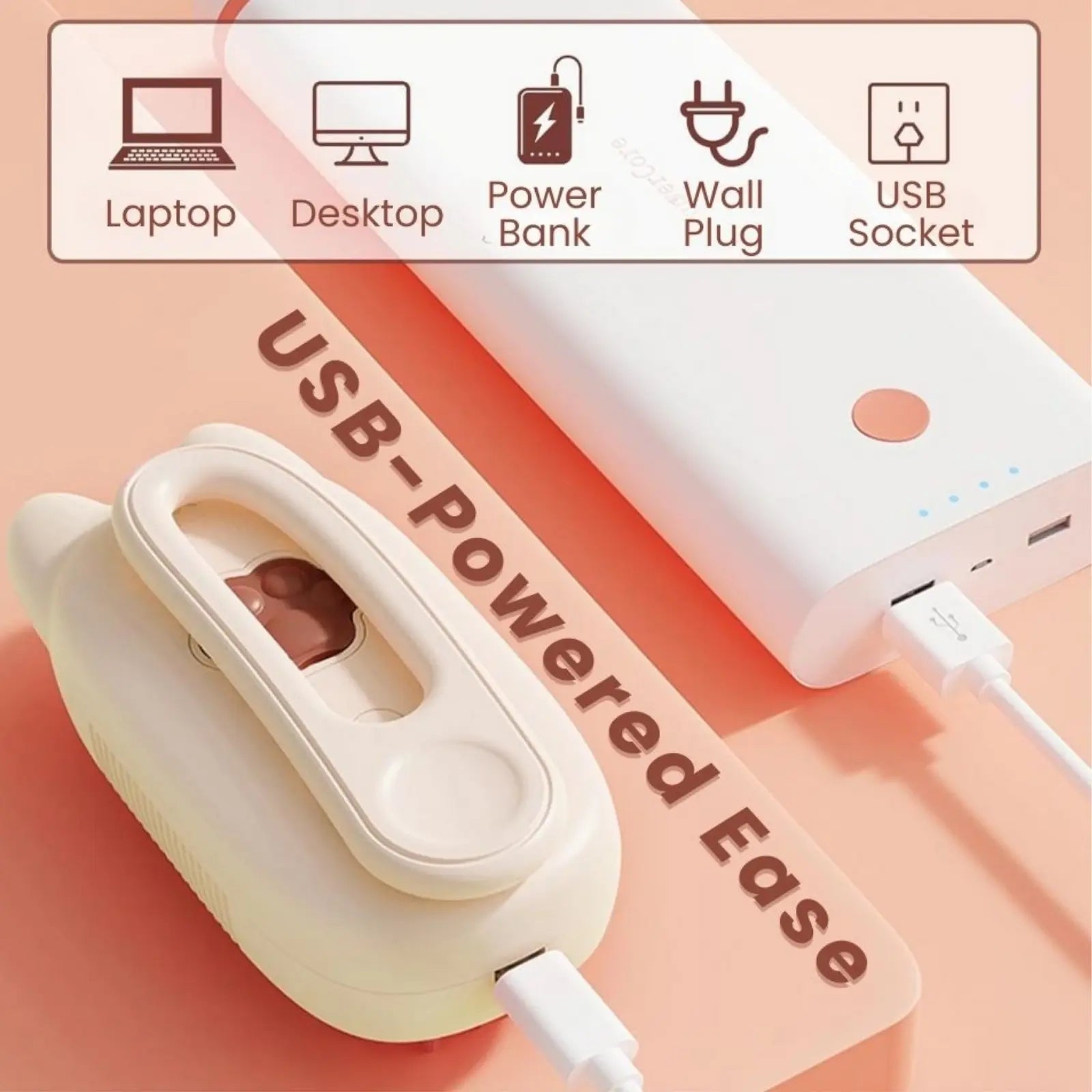 USB rechargeable FurMist 3-in-1 pet grooming steam brush