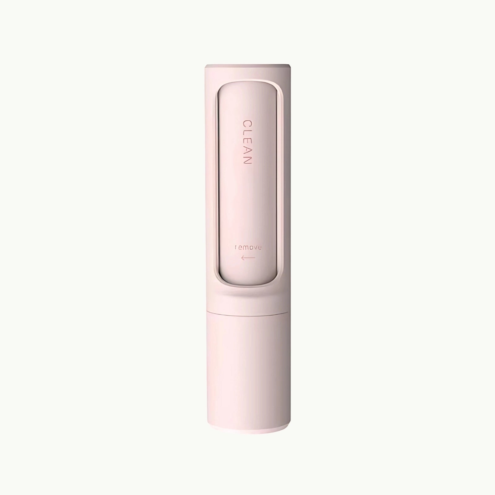 Pink FurSweep™ reusable pet hair remover brush, compact design