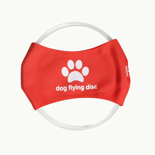 LookPaw™ rechargeable LED dog flying disc toy with paw design
