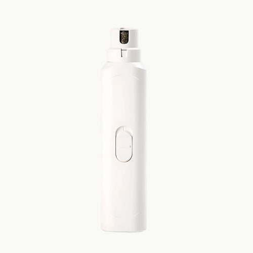 PetNail™ Battery Nail Grinder in elegant white – safe pet nail trimmer for dogs and cats