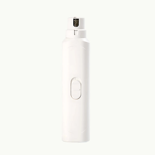 PetNail™ Battery Nail Grinder in elegant white – safe pet nail trimmer for dogs and cats