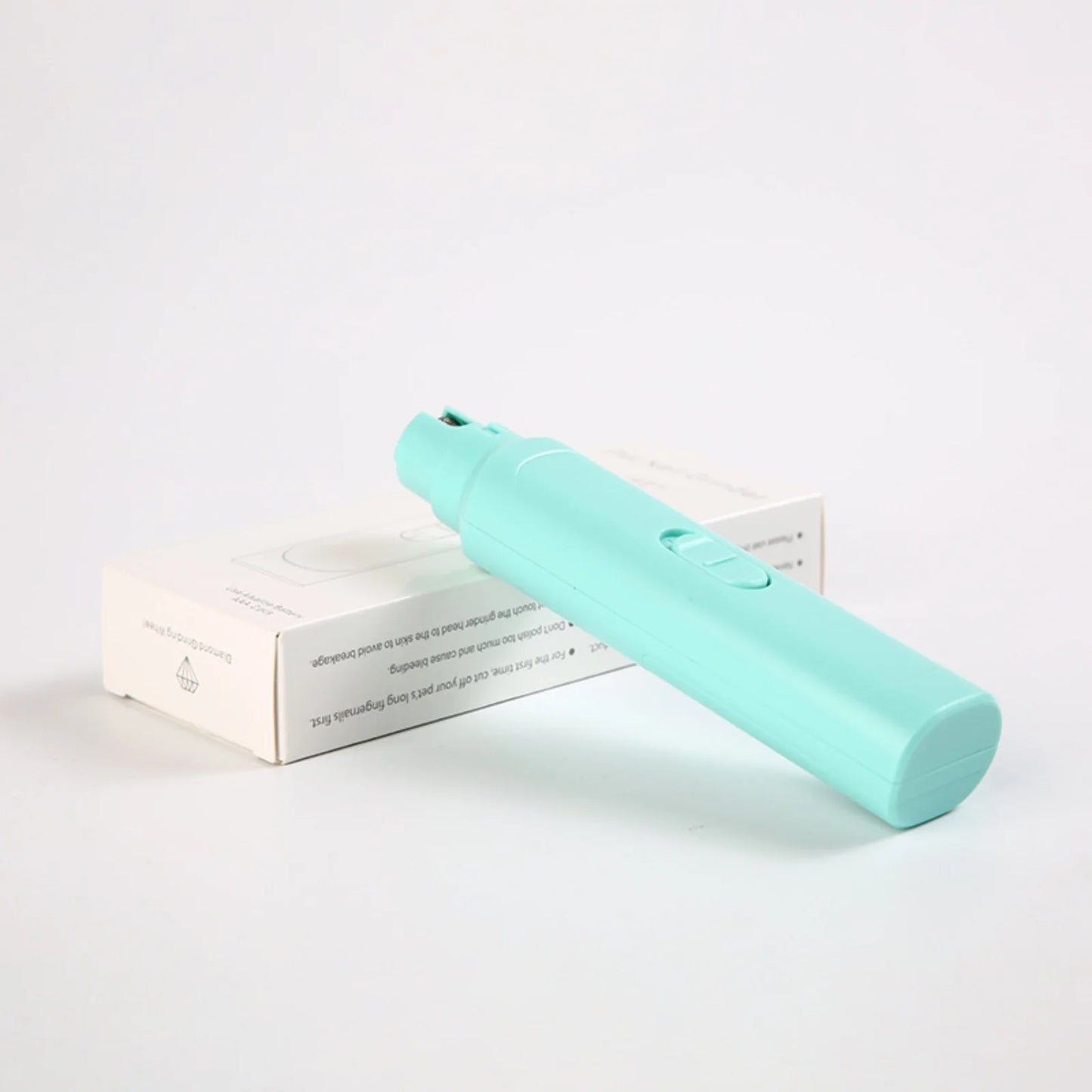PetNail™ Battery Nail Grinder with packaging box in different angle