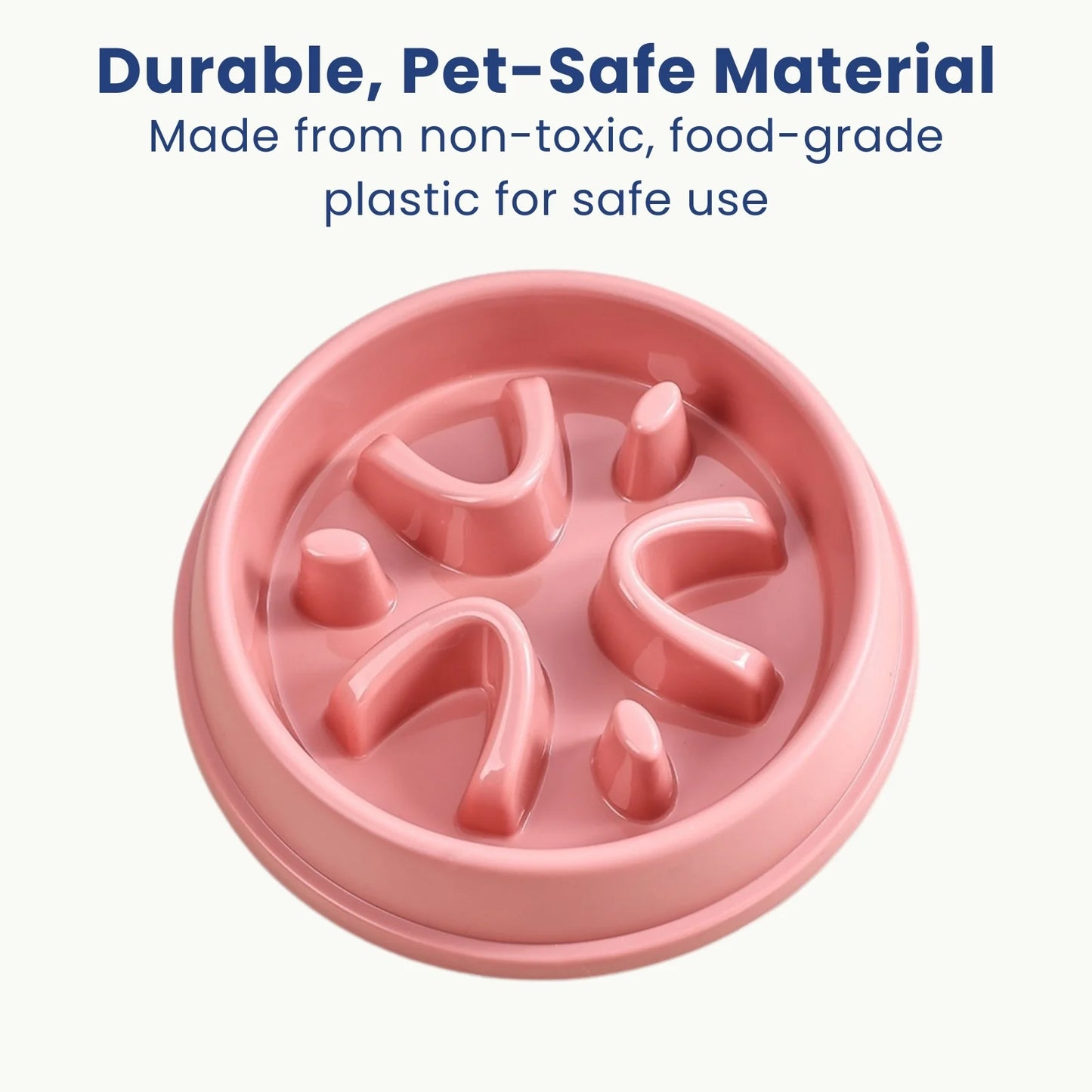 Durable LookPaw™ Slow Feeder Bowl made of pet-safe, non-toxic plastic