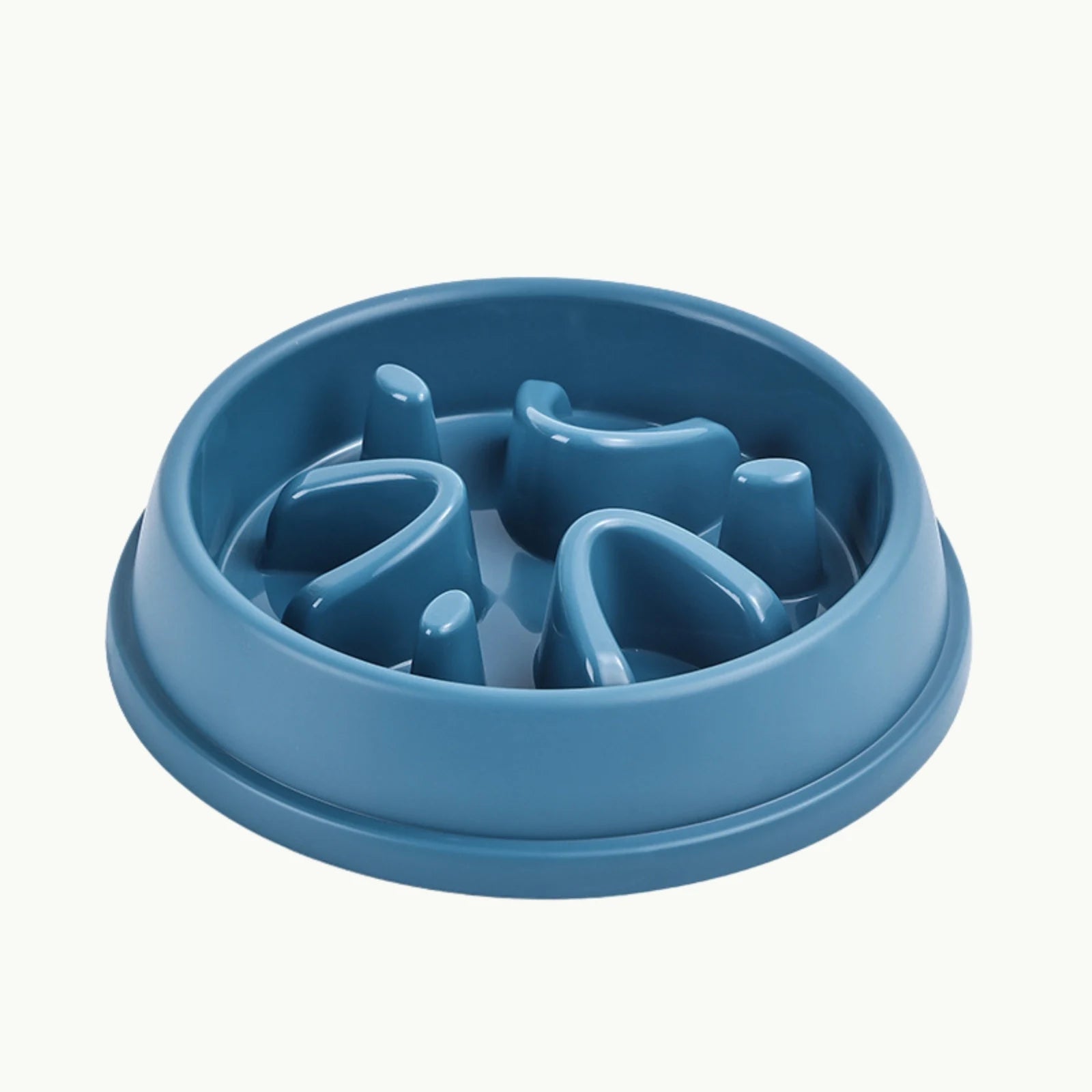 Blue LookPaw™ Slow Feeder Bowl showing maze-style anti-choking design