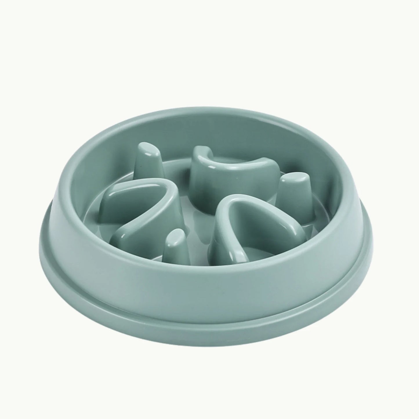 Green LookPaw™ Slow Feeder Bowl showing maze-style anti-choking design