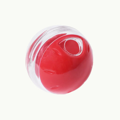 Top view of WhiskerMaze red cat treat dispensing toy