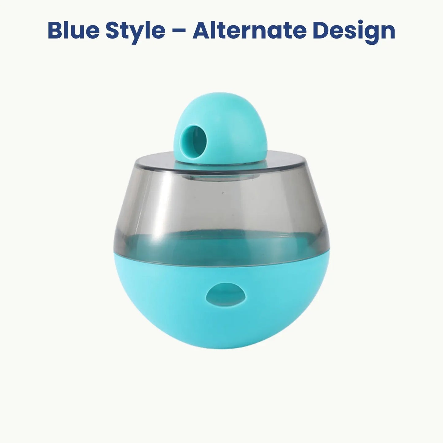 WhiskerMaze blue style cat treat dispensing toy ball alternate design